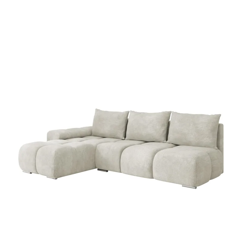 Nessa 4-sits Bäddsoffa divan vänster med förvaring - beige - Möbler - Soffa - Bäddsoffa
