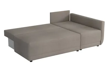 Nestor Hörnsoffa Höger LED-belysning - Grå - Möbler - Soffa - Bäddsoffa