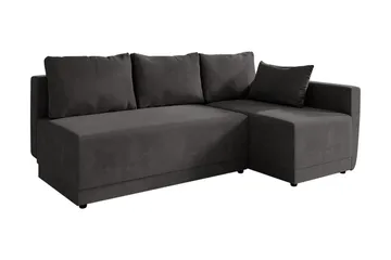 Nestor Hörnsoffa Höger LED-belysning - Grå - Möbler - Soffa - Bäddsoffa