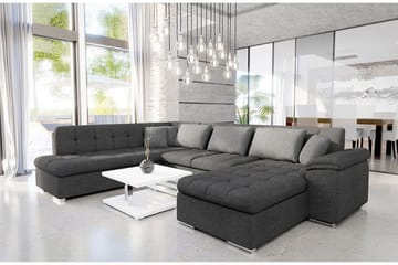 Niko U-Bäddsoffa 350x205x76 cm Divan Höger - Grå - Möbler - Soffa - Bäddsoffa
