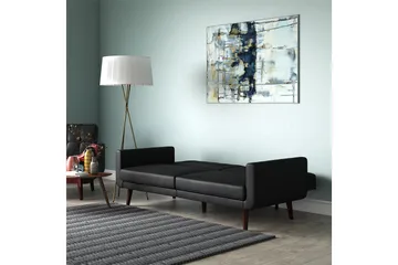 Nola 3-sits Bäddsoffa Konstläder/Svart - Dorel Home - Möbler - Soffa - Bäddsoffa - Längsbäddad bäddsoffa