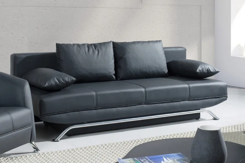 Olier Bäddsoffa 200x100x85 cm - Svart - Möbler - Soffa - Bäddsoffa