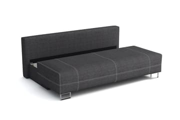 Optima Bäddsoffa 200x90x90 cm - Svart/Grå - Möbler - Soffa - Bäddsoffa
