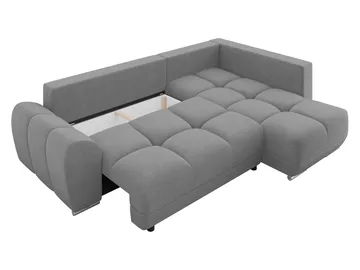 Ostra 4-sits Bäddsoffa divan höger med förvaring - Brun - Möbler - Soffa - Bäddsoffa