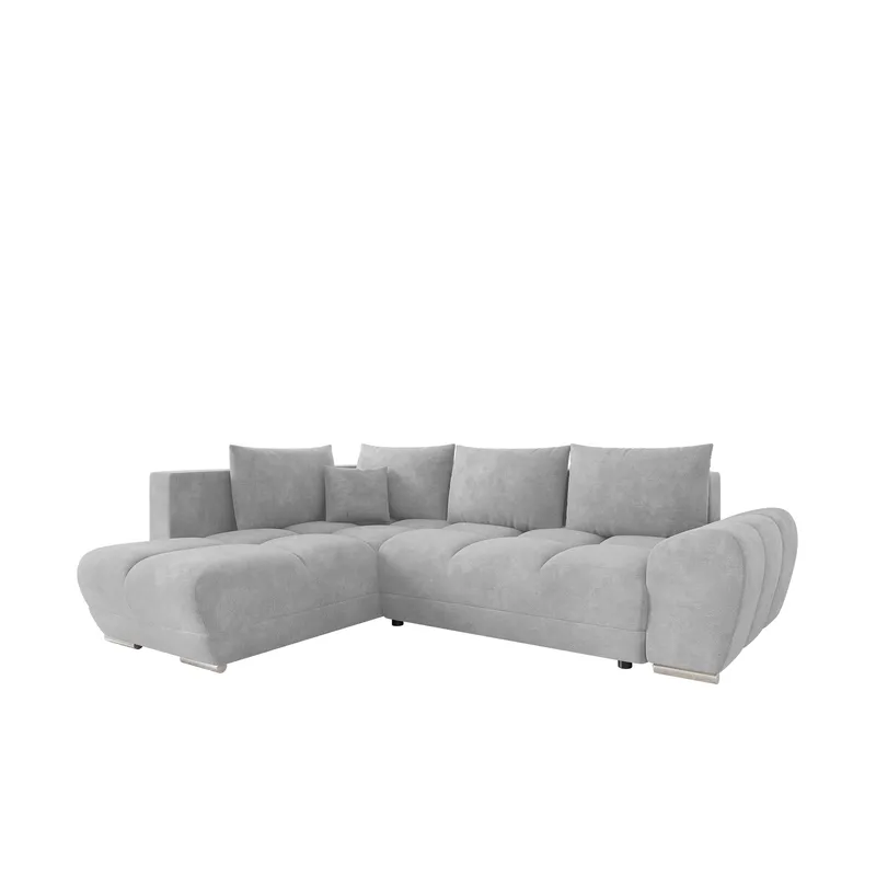 Ostra 4-sits Bäddsoffa divan med vänster förvaring - grå - Möbler - Soffa - Bäddsoffa