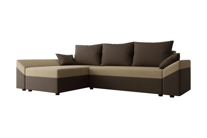 Ovadia 5-sits Bäddsoffa - Brun/Beige - Möbler - Soffa - Bäddsoffa