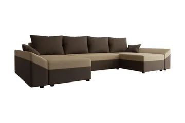 Ovadia 5-sits Bäddsoffa - Brun/Beige - Möbler - Soffa - Bäddsoffa