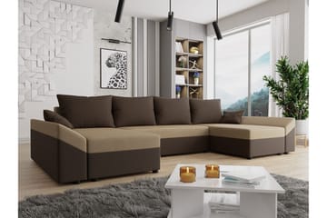 Ovadia 5-sits Bäddsoffa - Brun/Beige - Möbler - Soffa - Bäddsoffa