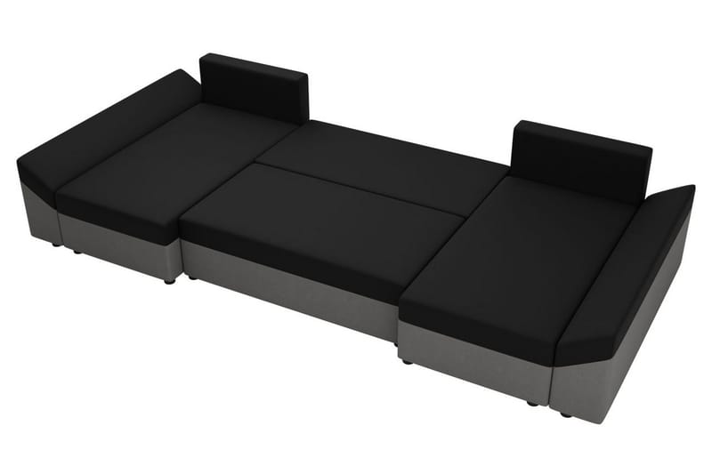 Ovadia 5-sits Bäddsoffa - Röd/Svart - Möbler - Soffa - Bäddsoffa