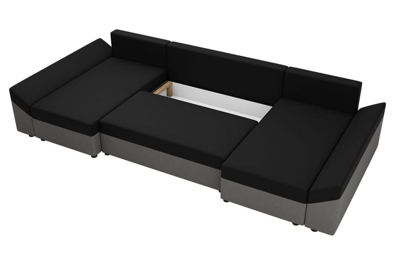 Ovadia 5-sits Bäddsoffa - Röd/Svart - Möbler - Soffa - Bäddsoffa