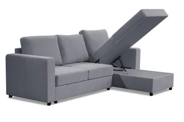 Paris Divanbäddsoffa Vändbar - Ljusgrå - Möbler - Soffa - Bäddsoffa