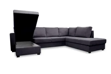 Paris U-Bäddsoffa Höger - Mörkgrå - Möbler - Soffa - Bäddsoffa