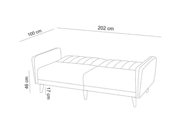 Pattyn Bäddsoffa 3-sits - Beige - Möbler - Soffa - Bäddsoffa