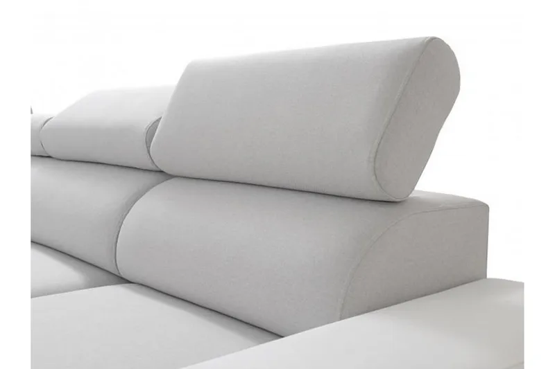 Perseo Divanbäddsoffa 358x282x95 cm LED-belysning - Grå/Vit - Möbler - Soffa - Bäddsoffa