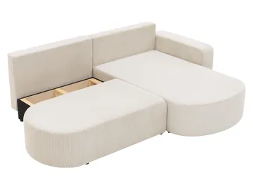 Pryda 4-sits Bäddsoffa divan höger med förvaring - grå - Möbler - Soffa - Bäddsoffa