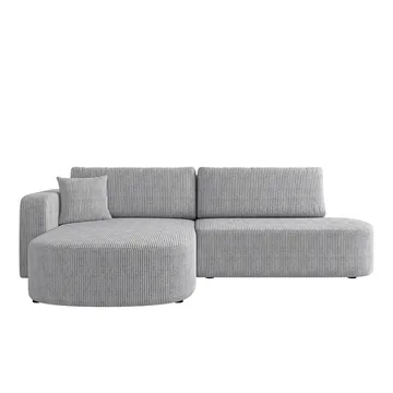 Pryda 4-sits Bäddsoffa divan vänster med förvaring - grå - Möbler - Soffa - Bäddsoffa