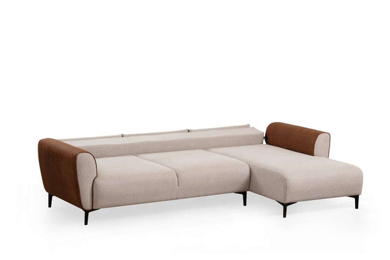Rebelo Bäddsoffa med divan - Beige - Möbler - Soffa - Bäddsoffa