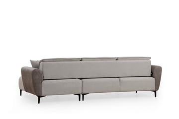 Rebelo Bäddsoffa med divan - Grå - Möbler - Soffa - Bäddsoffa