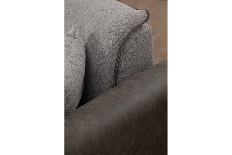 Rebelo Bäddsoffa med divan - Grå - Möbler - Soffa - Bäddsoffa