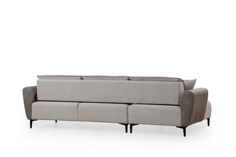 Rebelo Bäddsoffa med divan - Grå - Möbler - Soffa - Bäddsoffa