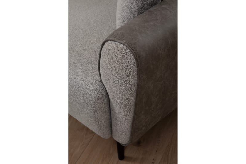 Rebelo Bäddsoffa med divan - Grå - Möbler - Soffa - Bäddsoffa