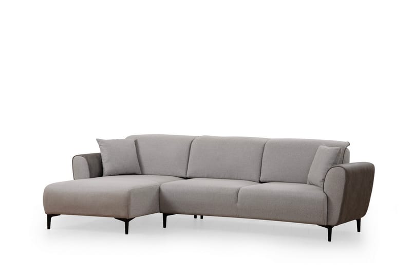 Rebelo Bäddsoffa med divan - Grå - Möbler - Soffa - Bäddsoffa
