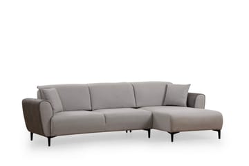 Rebelo Bäddsoffa med divan - Grå - Möbler - Soffa - Bäddsoffa