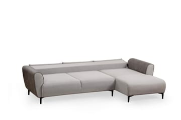 Rebelo Bäddsoffa med divan - Grå - Möbler - Soffa - Bäddsoffa