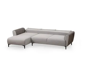 Rebelo Bäddsoffa med divan - Grå - Möbler - Soffa - Bäddsoffa