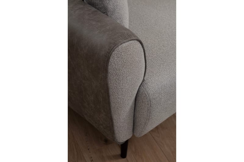 Rebelo Bäddsoffa med divan - Grå - Möbler - Soffa - Bäddsoffa