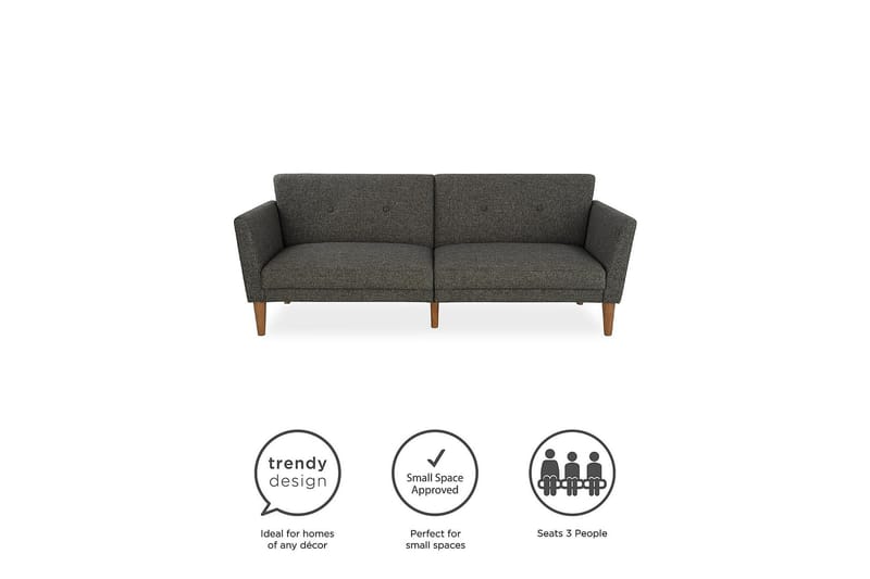 Regal 2-sits Bäddsoffa Mörkgrå - Novogratz - Möbler - Soffa - Bäddsoffa