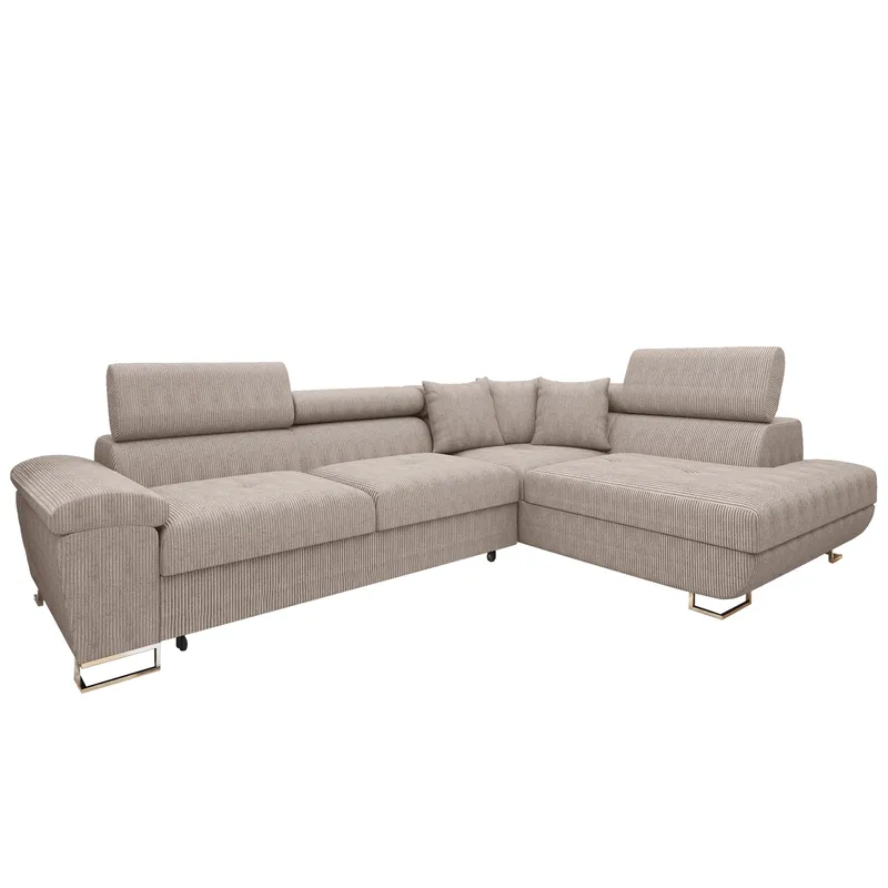 Reginia 4-sits Bäddsoffa med Schäslong och förvaring - Möbler - Soffa - Bäddsoffa