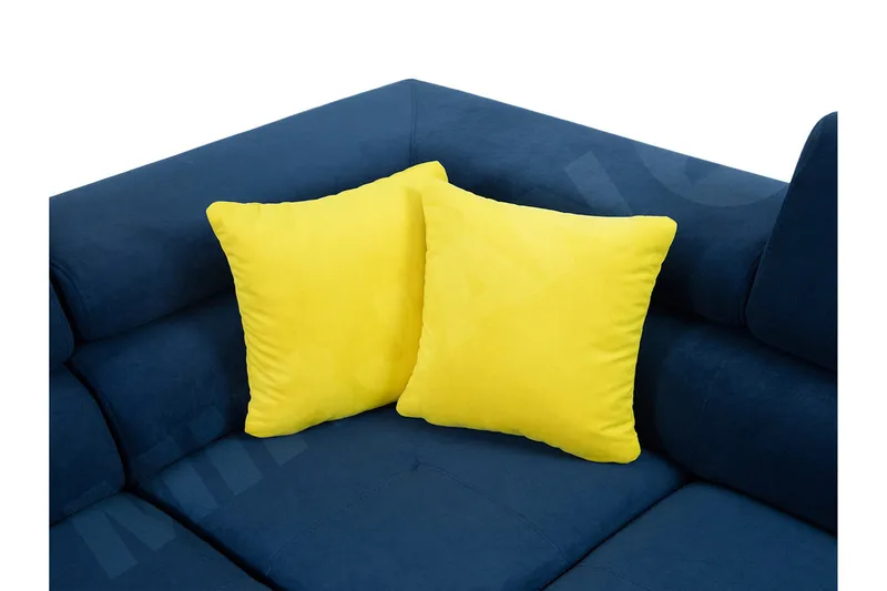 Reginia Bäddsoffa m. Divan och Schäslong Förvaring 4-sits - Mörkblå - Möbler - Soffa - Bäddsoffa