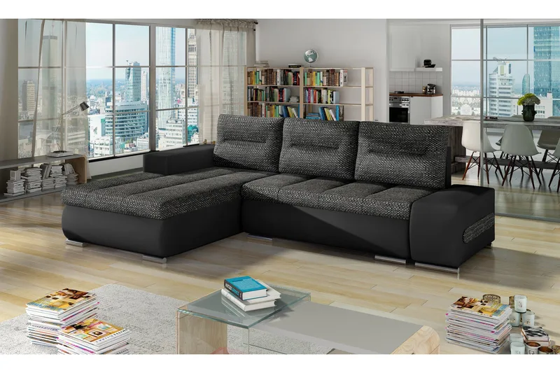 Rodeche Bäddsoffa - Grå/Svart - Möbler - Soffa - Bäddsoffa