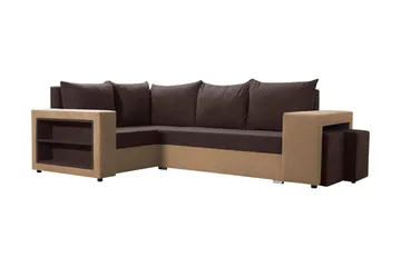 Roma M Hörnbäddsoffa - Brun - Möbler - Soffa - Bäddsoffa