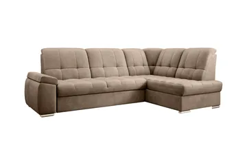 Sajana Bäddsoffa m. Schäslong 3-sits - Ljusbrun - Möbler - Soffa - Bäddsoffa