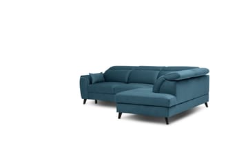 Sajda Bäddsoffa m. Schäslong 3-sits - Mörkblå - Möbler - Soffa - Bäddsoffa