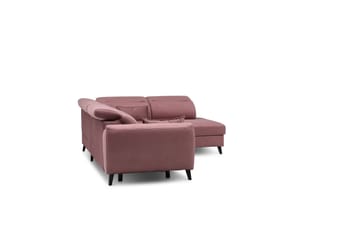 Sajda Bäddsoffa m. Schäslong 3-sits - Rosa - Möbler - Soffa - Bäddsoffa