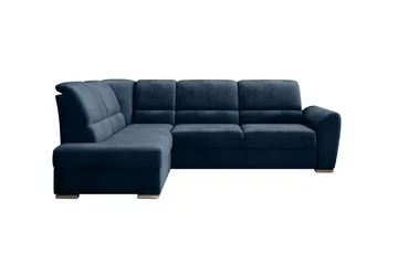 Sajmon Bäddsoffa m. Schäslong 3-sits - Mörkblå - Möbler - Soffa - Bäddsoffa