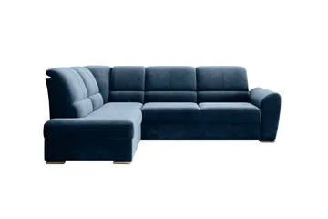 Sajmon Bäddsoffa m. Schäslong 3-sits - Mörkblå - Möbler - Soffa - Bäddsoffa