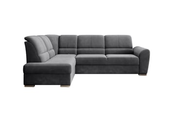 Sajmon Bäddsoffa m. Schäslong 3-sits - Mörkgrå - Möbler - Soffa - Bäddsoffa