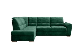 Sajmon Bäddsoffa m. Schäslong 3-sits - Mörkgrön - Möbler - Soffa - Bäddsoffa