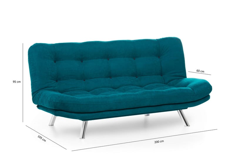 Sandee Bäddsoffa 3-sits - Blågrön - Möbler - Soffa - Bäddsoffa