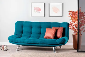 Sandee Bäddsoffa 3-sits - Blågrön - Möbler - Soffa - Bäddsoffa