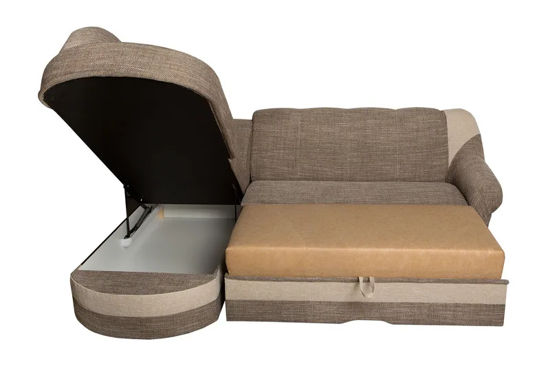 Sandra 7-sits Hörnbäddsoffa Vänster - Beige - Möbler - Soffa - Bäddsoffa