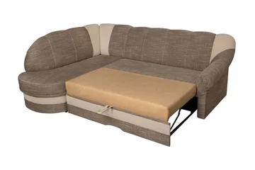 Sandra 7-sits Hörnbäddsoffa Vänster - Brun - Möbler - Soffa - Bäddsoffa