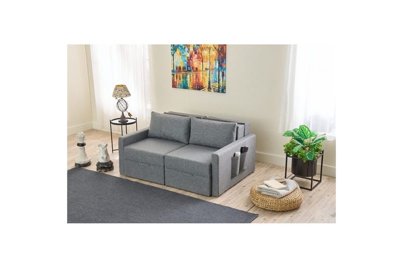 Savra Bäddsoffa 2-sits - Grå - Möbler - Soffa - Bäddsoffa