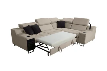 Seginus Hörnbäddsoffa 4-sits 210x127 - Blå - Möbler - Soffa - Bäddsoffa