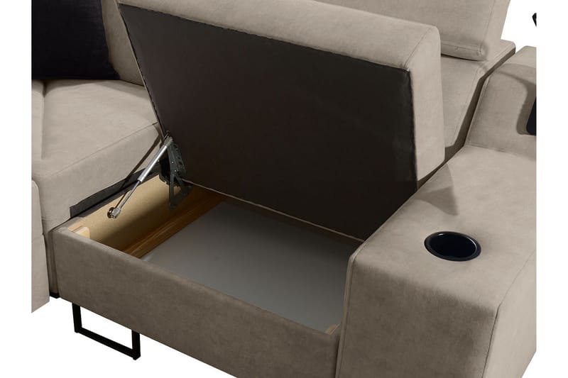Seginus Hörnbäddsoffa 4-sits 210x127 - Blå - Möbler - Soffa - Bäddsoffa