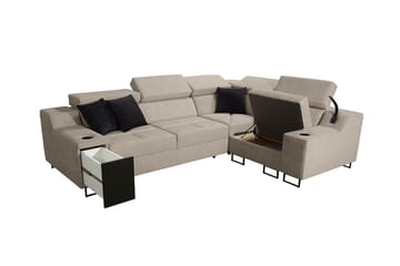 Seginus Hörnbäddsoffa 4-sits 210x127 - Blå - Möbler - Soffa - Bäddsoffa